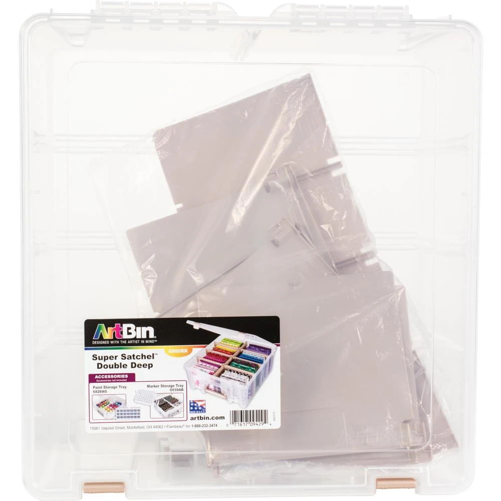 Artbin Super Satchel Double Deep W/Removable Dividers - Rose Gold Handle, Latch & Dividers – Bild 2