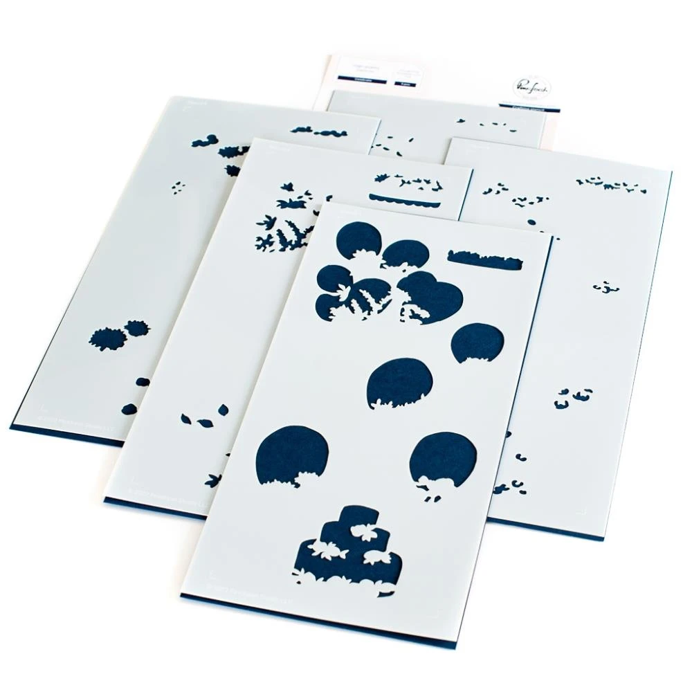 Pinkfresh Studio Stencils - Celebrate Layering