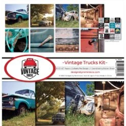 Reminisce Collection Kit 12"X12" - Vintage Trucks