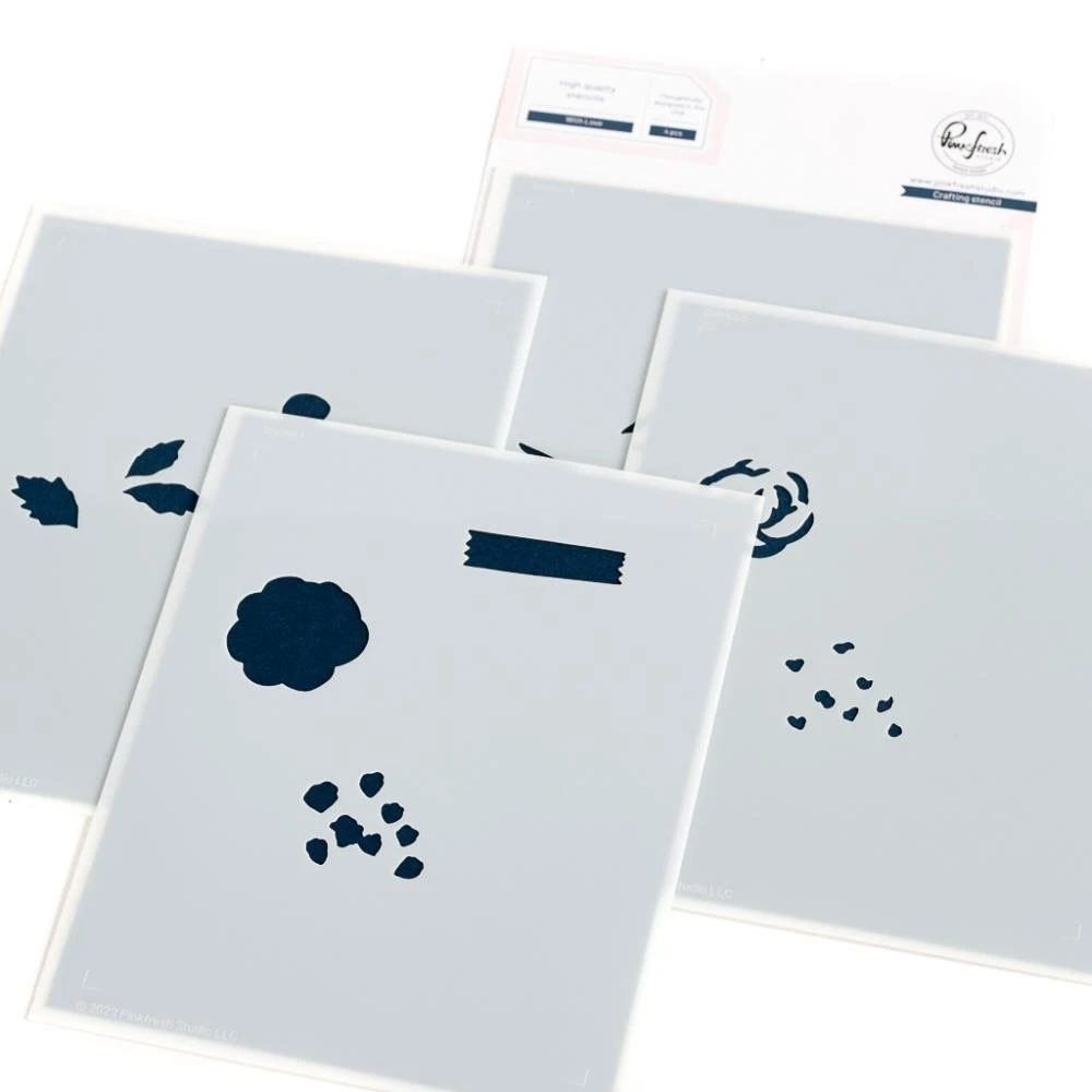 Pinkfresh Studio Stencils - With Love Layering