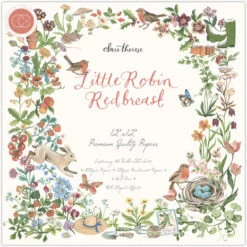 Craft Consortium- Little Robin Redbreast 12x12 Inch Paper Pad