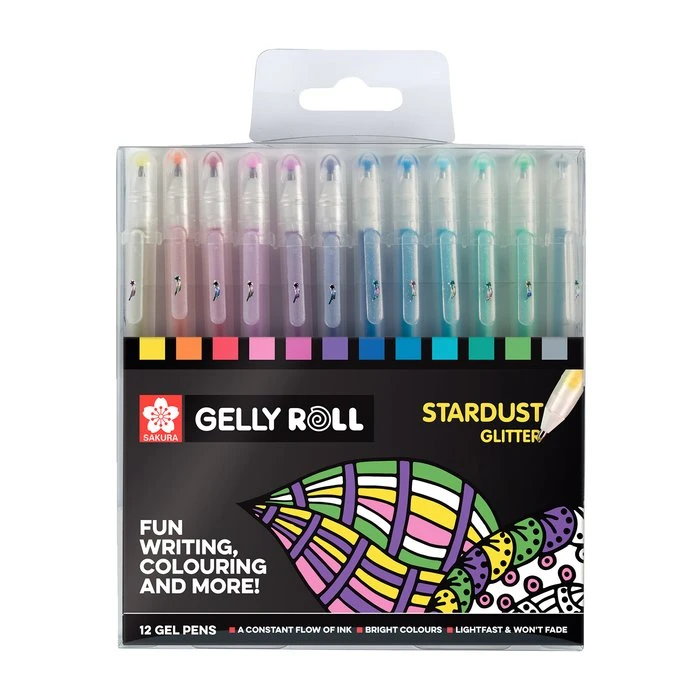 Sakura • Gelly Roll Gelstift Stardust Glitter 12Stück