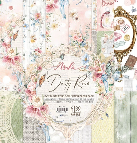 Memory Place - Dusty Rose 12x12 Inch Paper Pack
