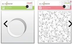 Altenew - Circle Frame Mask Stencil & Flowers & Petals Layering Stencil Bundle