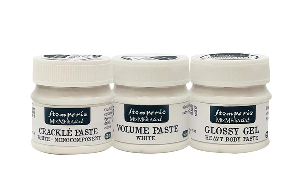 Stamperia Mixed Media Art Selection: Volume/Glossy/Crackle